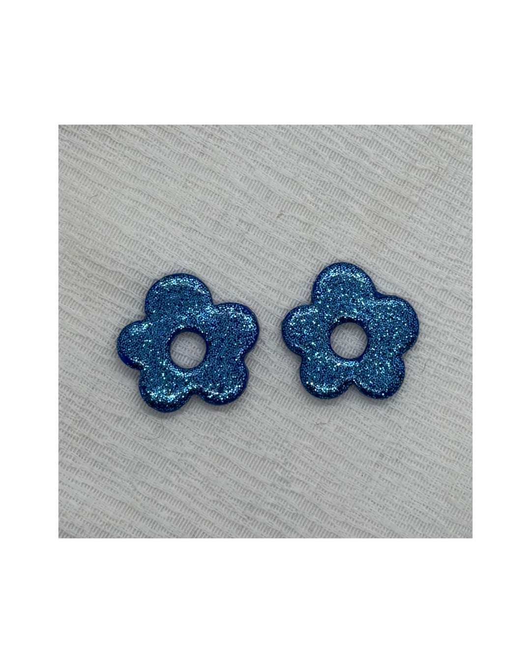Boucles LOLA (bleu à paillettes)