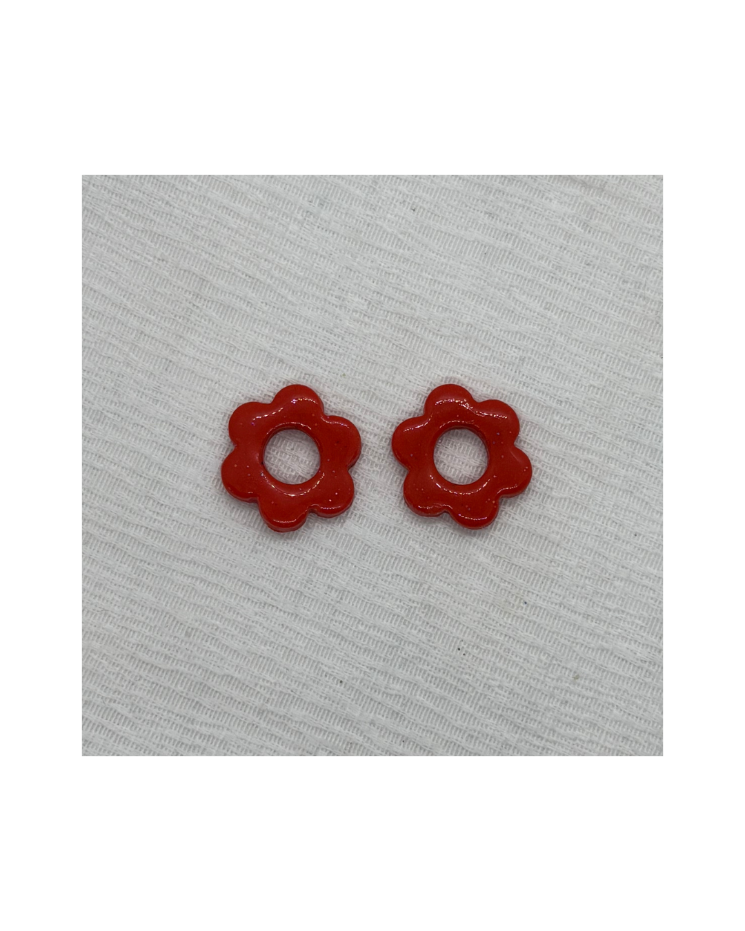 Boucles LINA (rouge orangé)