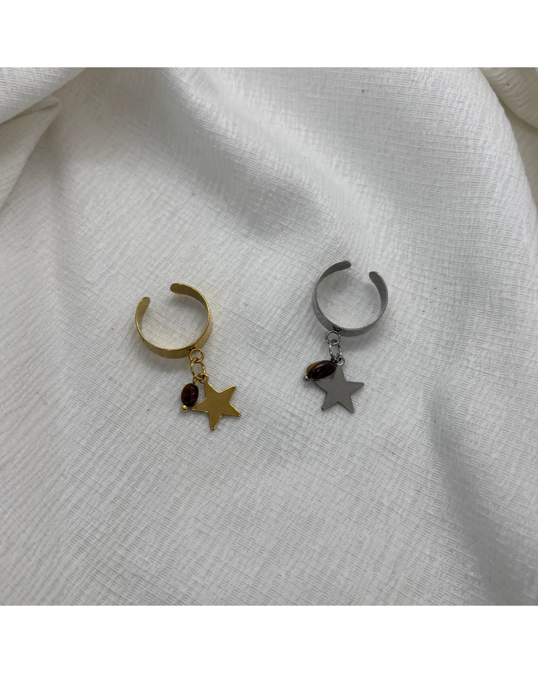 BAGUE LUNA (marron ambré)