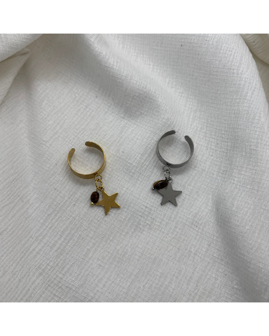 BAGUE LUNA (marron ambré)