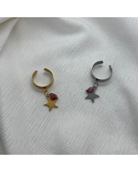 BAGUE LUNA (rose foncé)