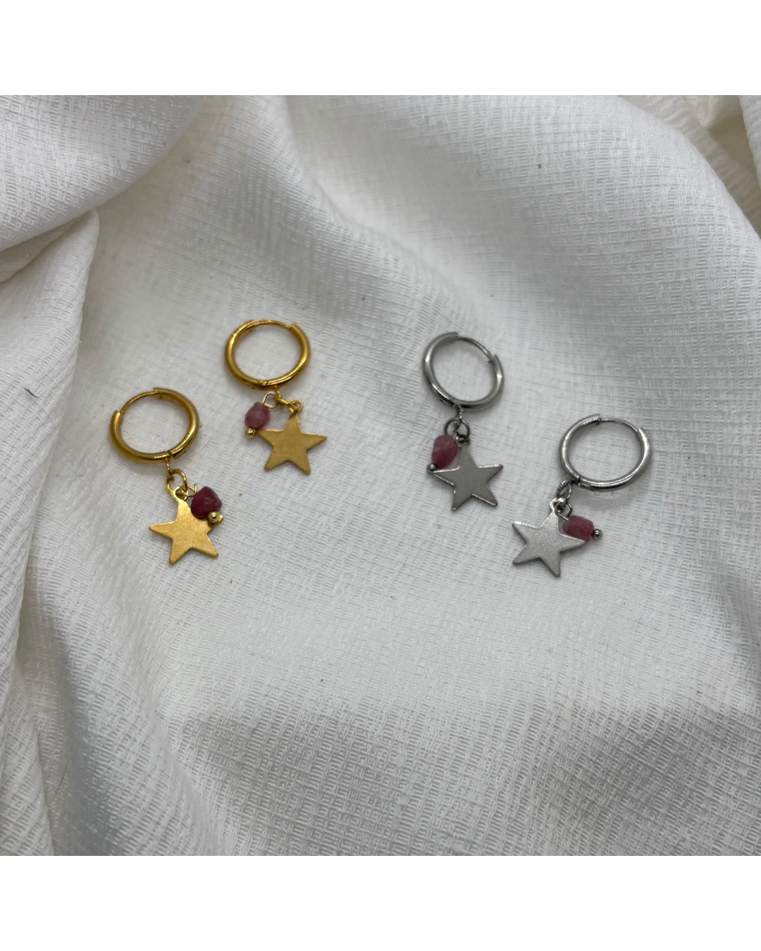 BOUCLES LUNA (rose foncé)