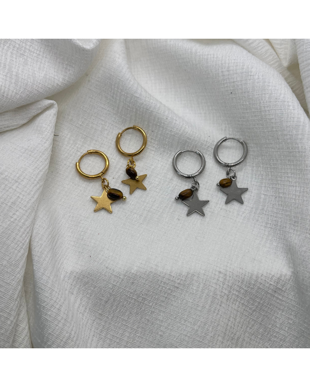 BOUCLES LUNA (marron ambré)