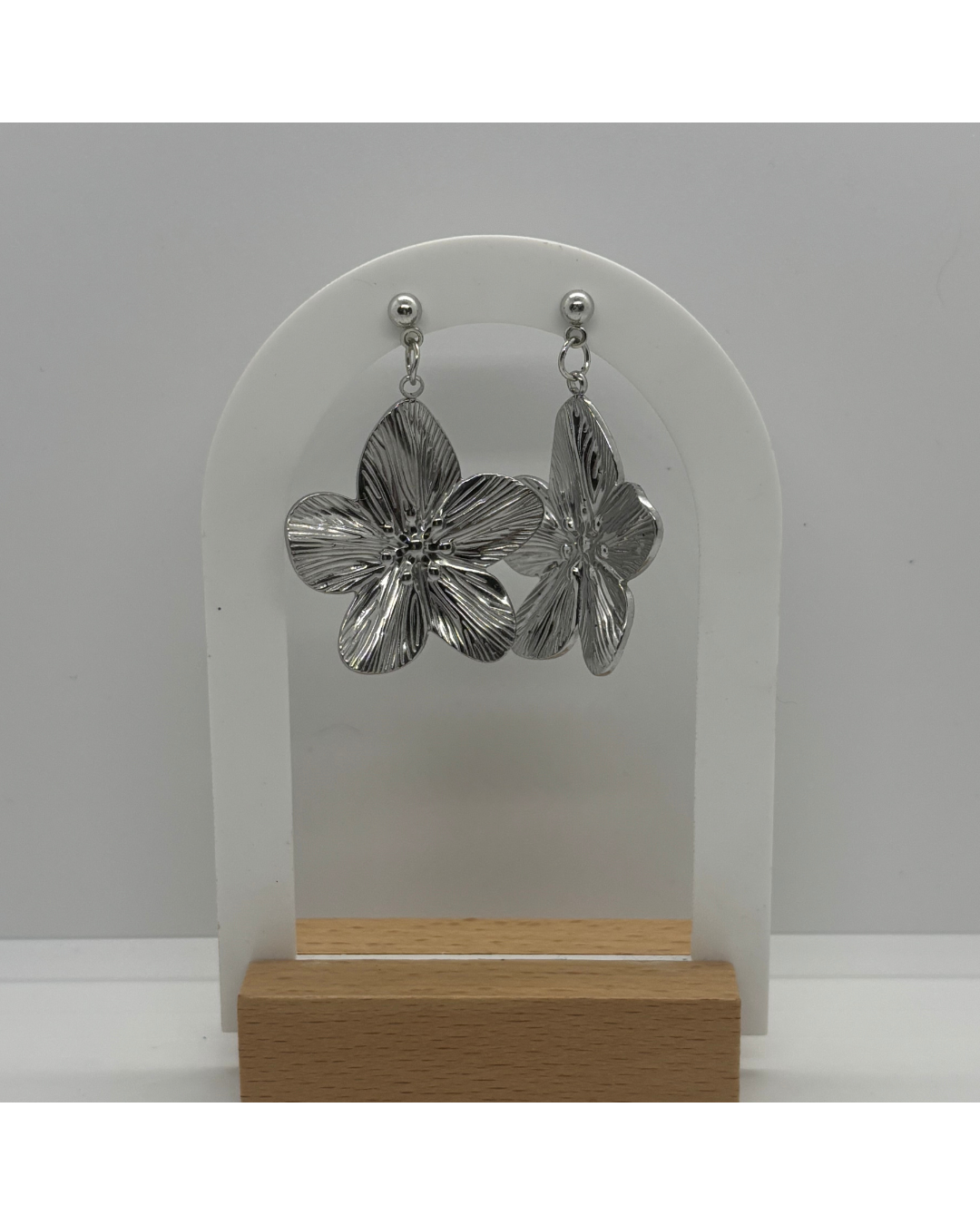 Boucles FLORA (argenté)