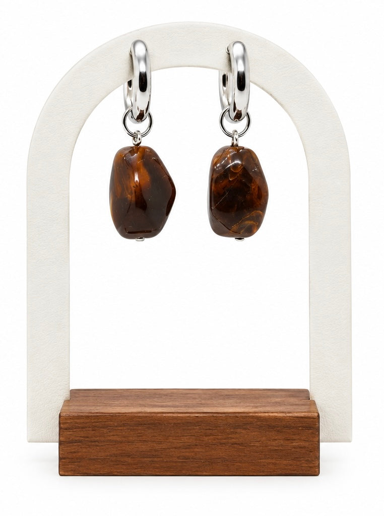 Boucles TALIA marron