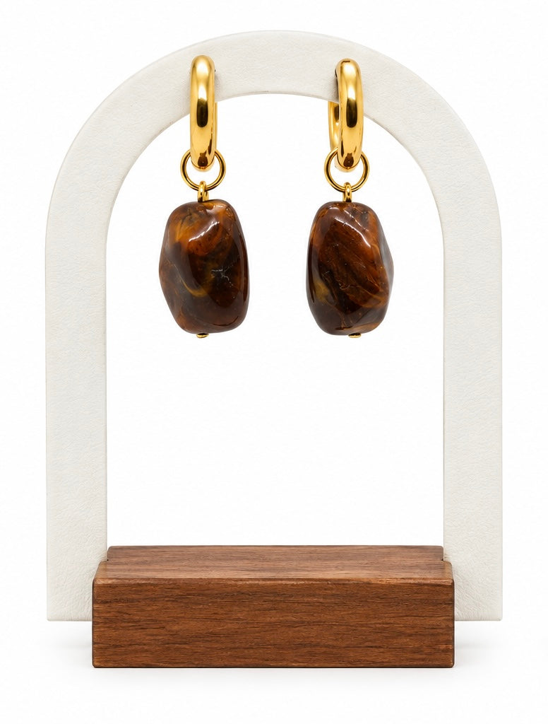 Boucles TALIA marron