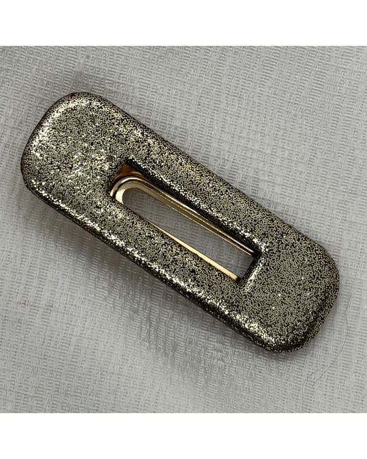 Barrette dorée (rectangle)