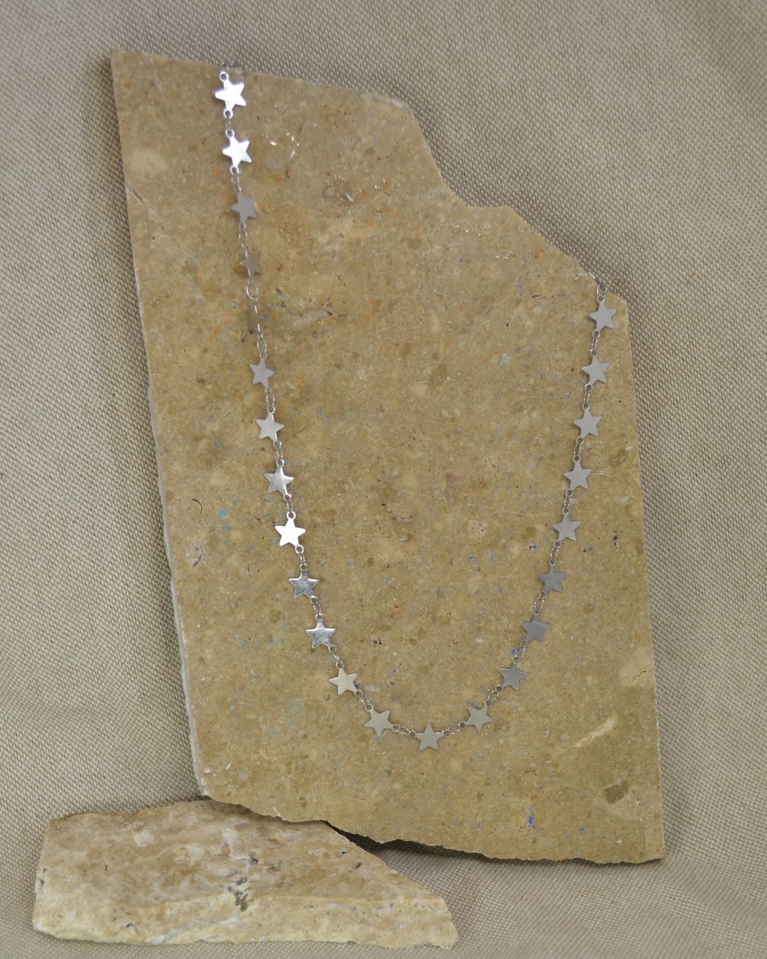 Collier EVA argenté