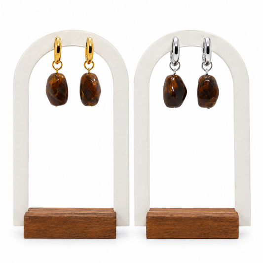 Boucles TALIA marron