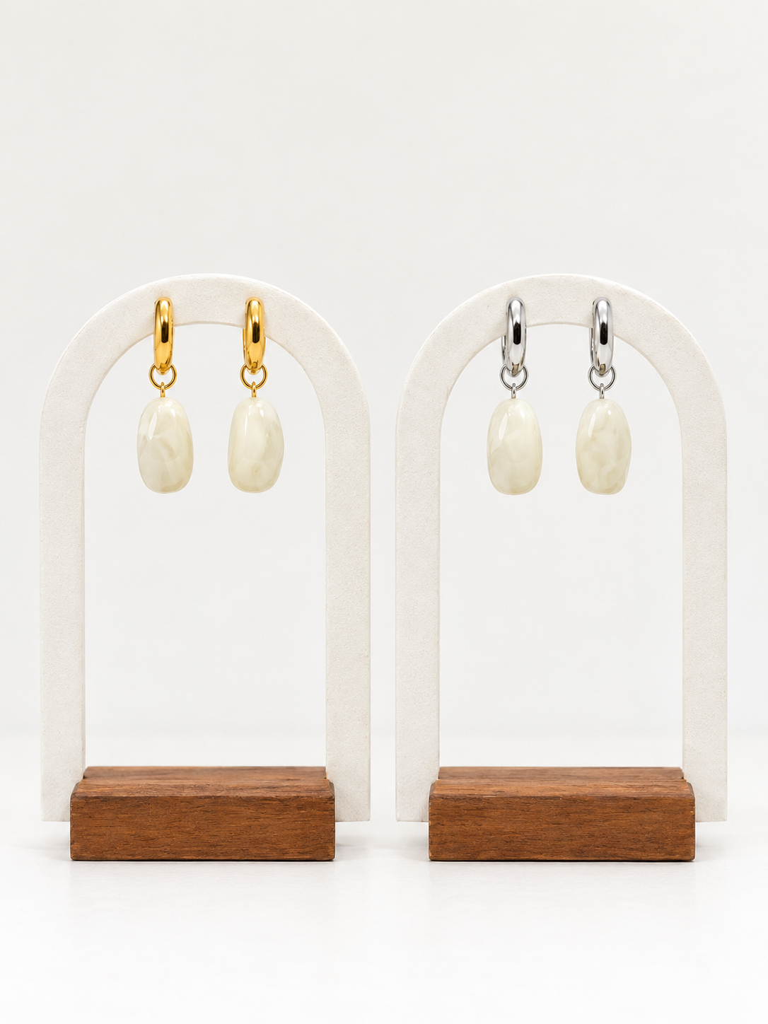Boucles TALIA blanches
